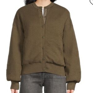 WeWoreWhat Cable Knit Puffer